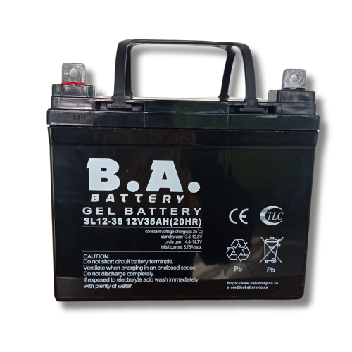 BA 12V Gel Battery - 35AH - 6 Month Warranty