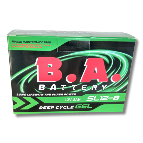 BA Gel – 12V Battery - 8 AH - 6 Month Warranty