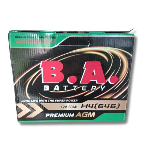 BA 646 (H4) – 12V 60AH AGM Battery - 24 Month Warranty