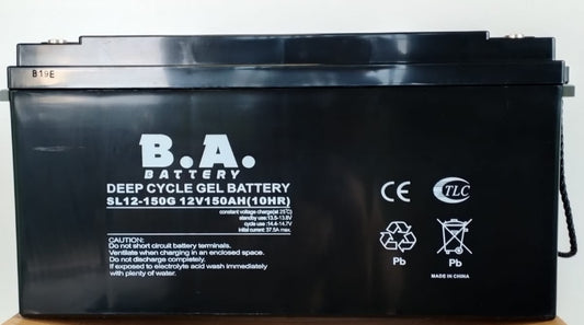 Gel Deep Cycle 150AH – 12V Battery