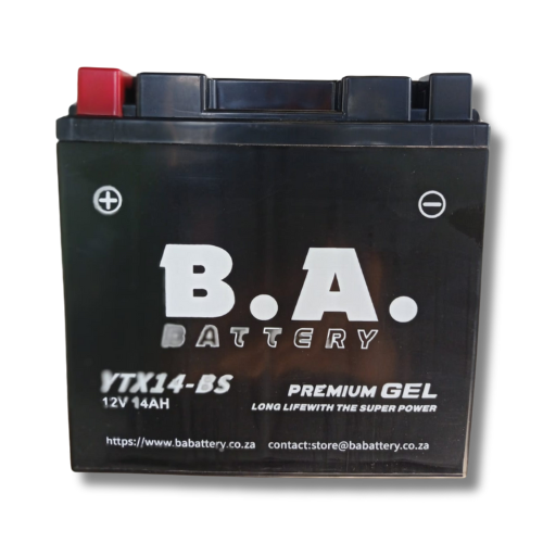 YTX14-BS – 12V Battery - 14AH - 6 Month Warranty