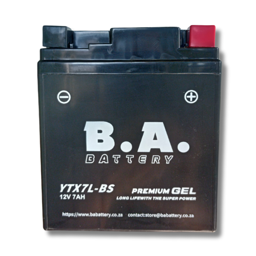 YTX7L-BS – 12V Battery - 7AH - 6 Month Warranty