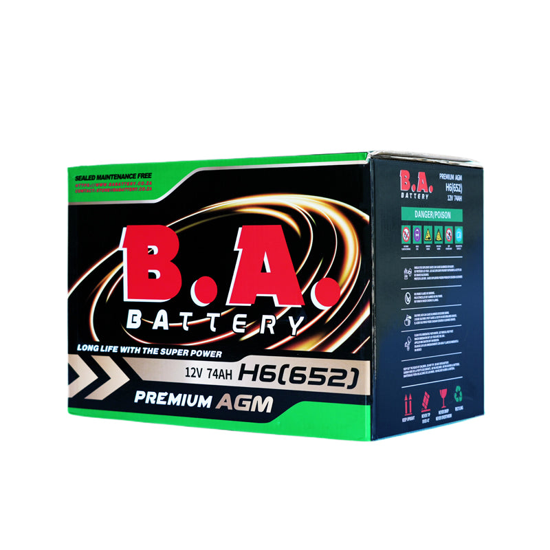 BA 652 (H6) – 12V AGM Battery