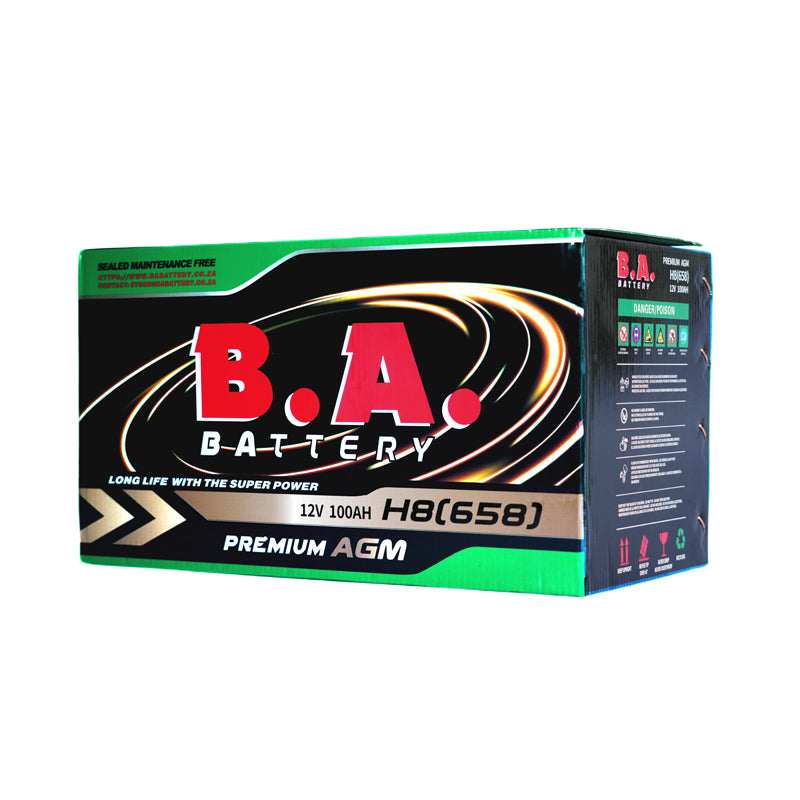 BA 658 (H8) – 12V AGM Battery